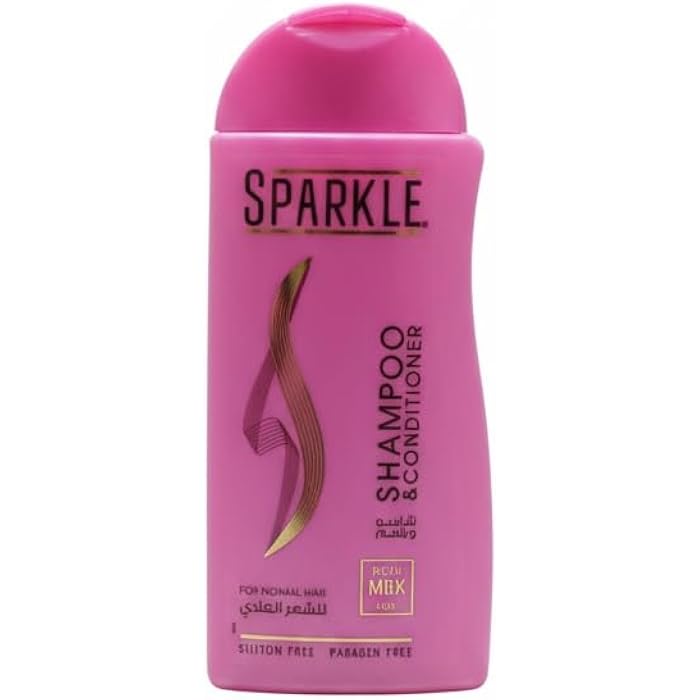 Sparkle Shampoo & Conditioner for Normal Hair, 6.5 Ounce, Silicone & Paraben Free - Image 1